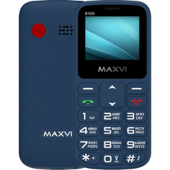 Кнопочный телефон Maxvi B100i (синий)
