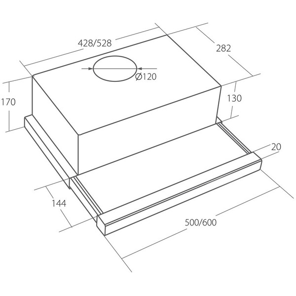 Вытяжка Akpo Light Eco Glass Twin 50 WK-7 (белый)