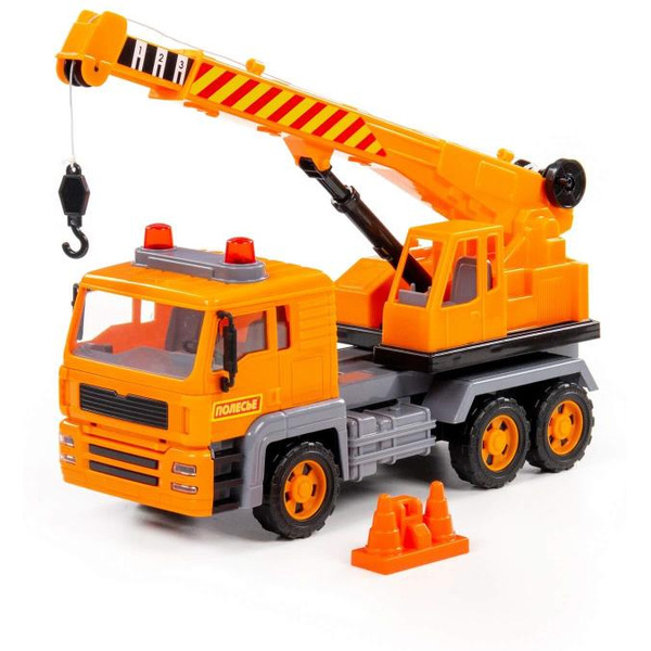 Автомобиль с краном Полесье Алмаз автомобиль-кран инерционный 86716