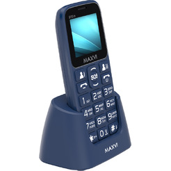 Мобильный телефон Maxvi B110ds +ЗУ WC-112 (синий)