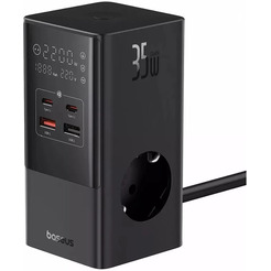 Зарядное устройство с удлинителем Baseus E00023606113-00 35W PowerCombo Cluster Black