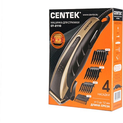 Машинка для стрижки Centek CT-2110 (черный/золотистый)