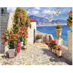 Картина по номерам ОСТРОВ СОКРОВИЩ «Чайки южных берегов» 662894