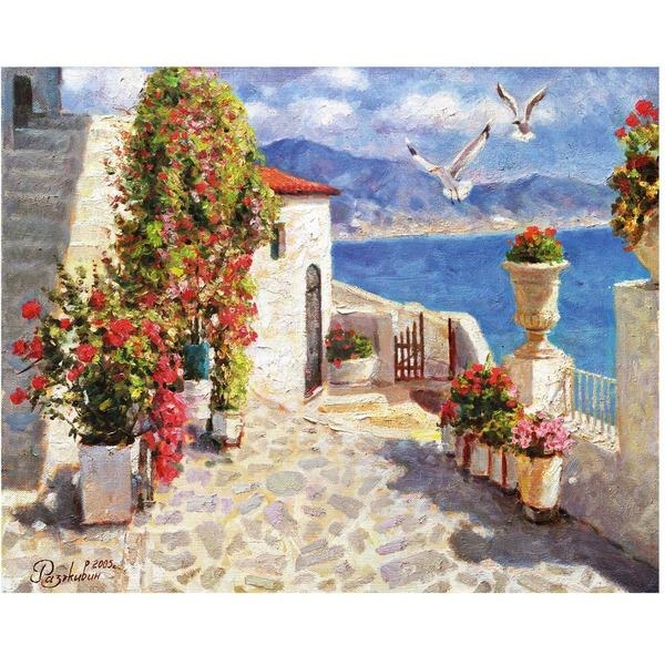 Картина по номерам ОСТРОВ СОКРОВИЩ «Чайки южных берегов» 662894