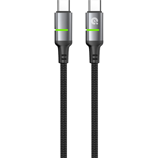 Кабель ATOMIC SparkX USB Type-C - USB Type-C PD 60W 30.416 (1.2 м, черный)