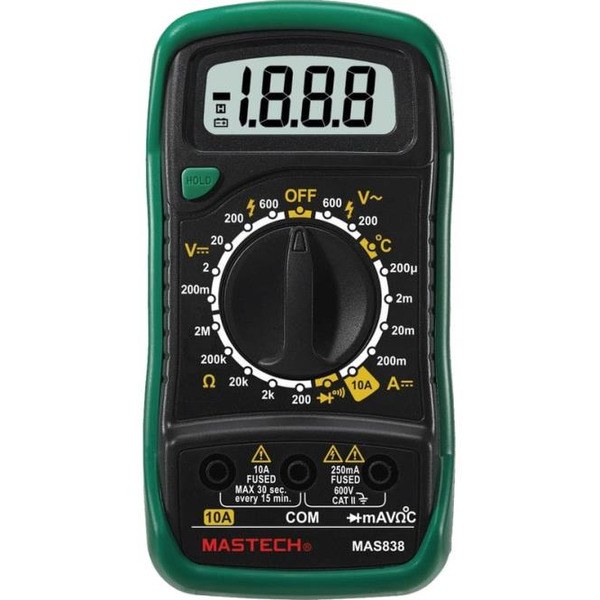 Портативный мультиметр  MASTECH MAS838 13-2008