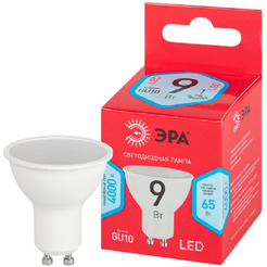 Led mr16-9w-840-gu10 r red line Лампочка светодиодная gu10 9вт софит нейтральный белый свет ЭРА