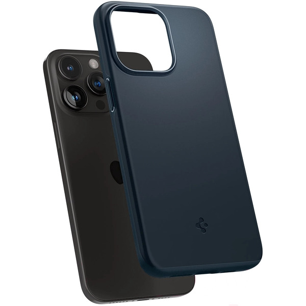 Чехол Spigen Thin Fit для iPhone 15 Pro Серый/Синий (ACS06688)
