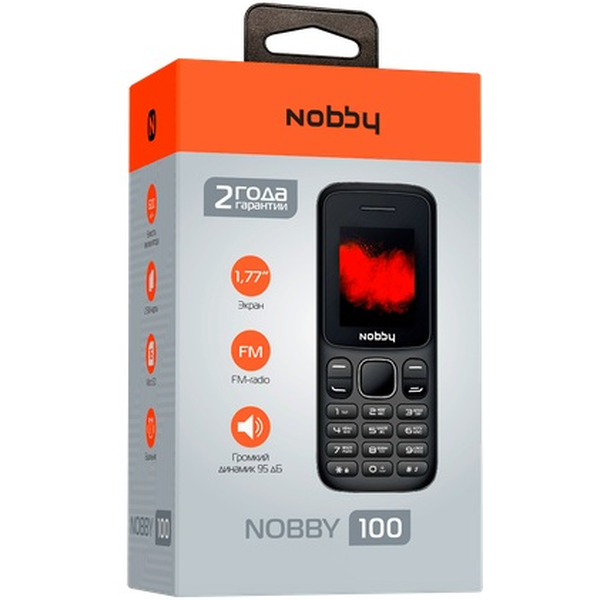 Мобильный телефон NOBBY 100 (черный/серый)