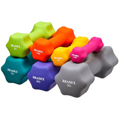 Гантель неопреновая BRADEX SF 0542 2 кг (салатовый)