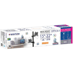 Кронштейн для монитора Kromax OFFICE-5 (темно-серый)