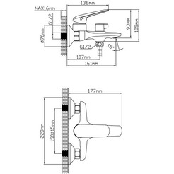 Смеситель AV Engineering AVPOS3-A176-130
