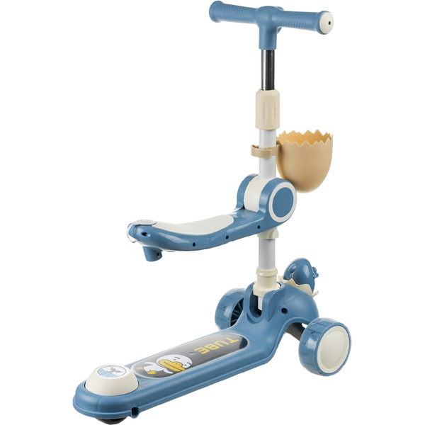 Самокат детский Ricos Wave JSCW108 (белый/синий)