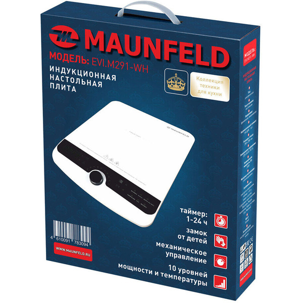 Настольная плита MAUNFELD EVI.M291-WH