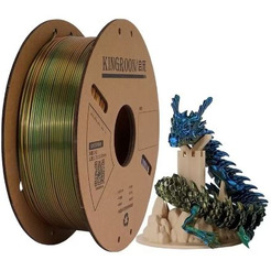 Пластик Kingroon PLA Tri Color Silk 1.75мм NSC032 (1кг, Golden/Green/Blue)