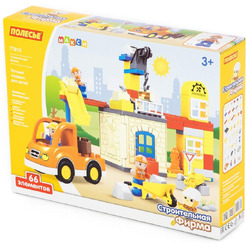 Конструктор Полесье "Макси" - "Строительная фирма" (66 элементов) 77615