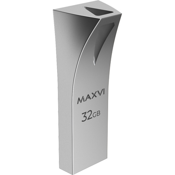 USB флеш-накопитель Maxvi MK2 32GB 2.0 metallic silver