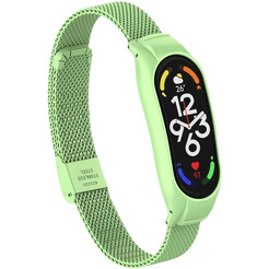 Ремешок Bingo Stainless Grid для XIAOMI Mi Band 7 (салатовый)