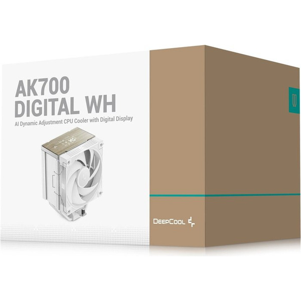 Кулер для процессора DeepCool AK700 DIGITAL WH R-AK700-WHNDMN-GJD + термопаста DS9 3.5г (R-DS9-GY035C-G)