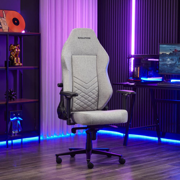 Игровое кресло EVOLUTION TITAN FABRIC Grey