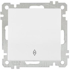 Переключатель на два направления Mutlusan 2100-403-0101 белый (21 серия)