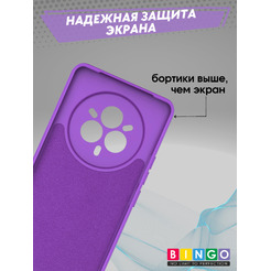 Бампер BINGO Liquid TPU REALME 14 Pro+ (фиолетовый)