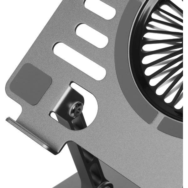 Подставка для ноутбука Digma D-NCP170-1XRGB110-360 (алюминий серый)