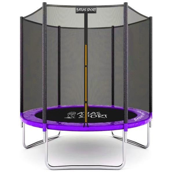 Батут Atlas Sport 183 см - 6ft Basic (внешняя сетка, сливовый)