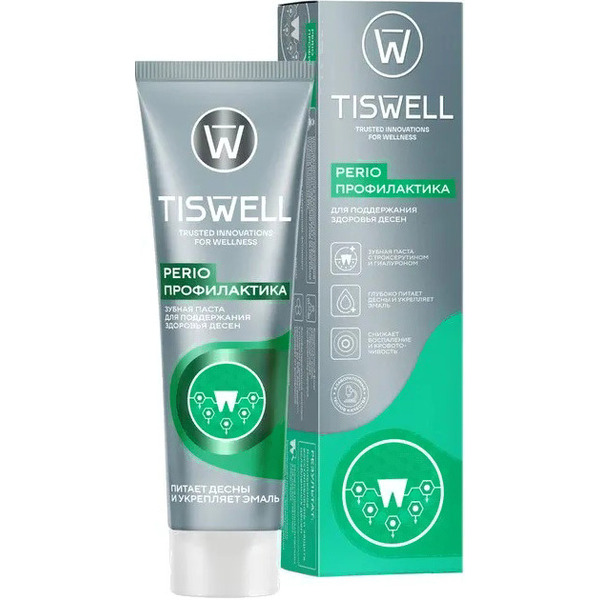 Зубная паста TISWELL Троксерутин и гиалурон для чувствительных десен, 110 г