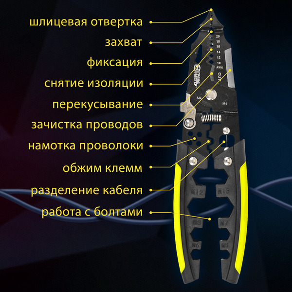 Плоскогубцы Грандмастер Многофункциональные PL-190 671260