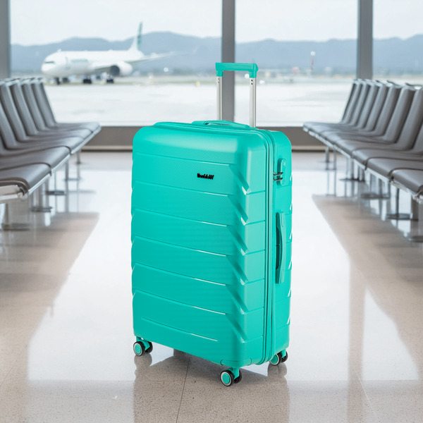 Чемодан DoubleW YF-PP02 (L, голубой)