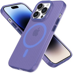 Задняя накладка CASE Translucent Strip Apple iPhone 14 Pro (синий)