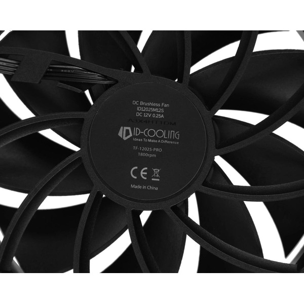 Вентилятор для корпуса ID-Cooling TF-12025-PRO Black