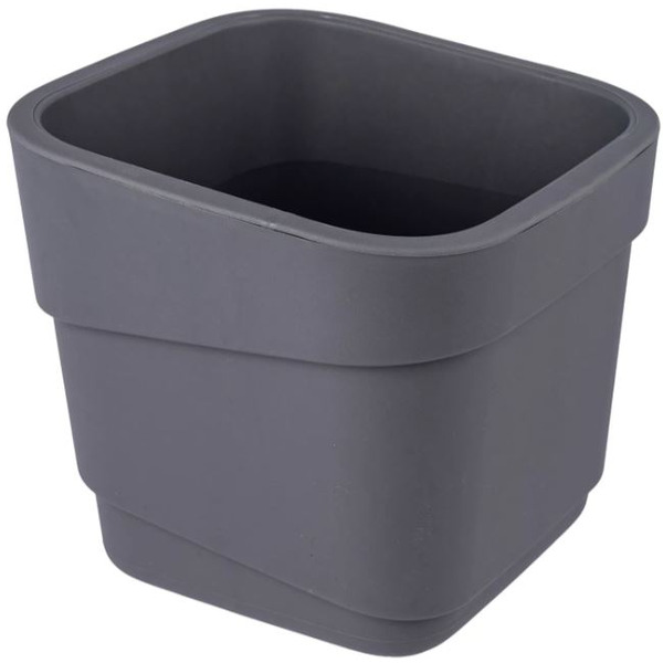 Горшок Полимербыт Hills 4397505 (серый)