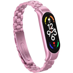 Ремешок Bingo Stainless для XIAOMI Mi Band 7 (розовый)