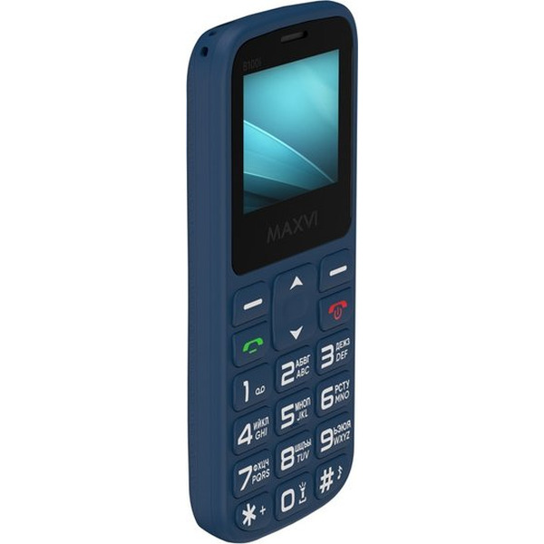 Кнопочный телефон Maxvi B100i (синий)