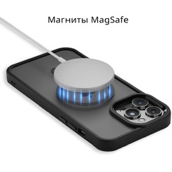 Задняя накладка CASE Acrylic MagSafe Apple iPhone 12 Pro Max черный