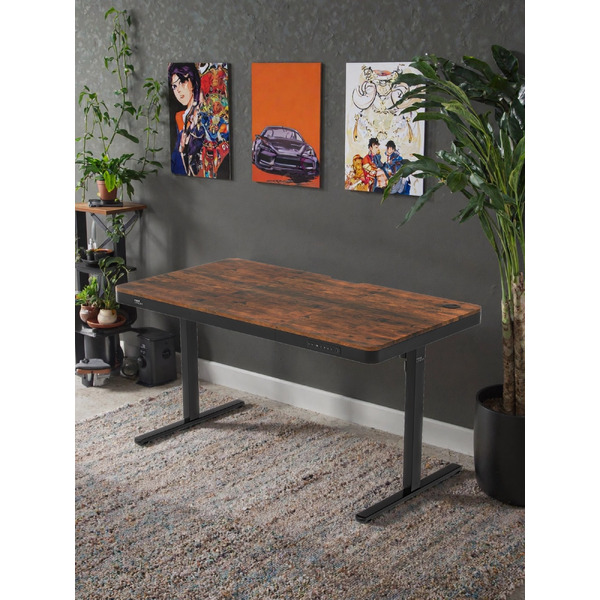 Стол с регулировкой высоты Zone51 e-Nexor 140x75 Dark Wood Z51-FLD-NEX-DW4