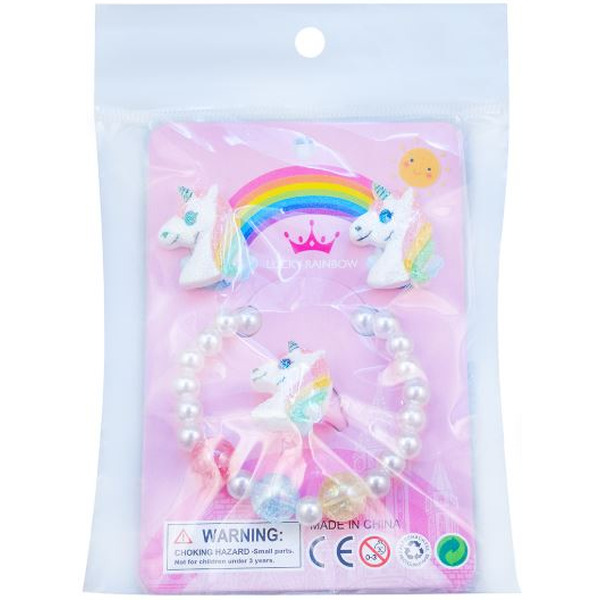 Набор детских украшений Qunxing Toys Радужный единорог R3-5