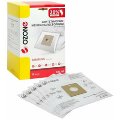 Комплект пылесборников OZONE XXL-03 (для Samsung) 12 шт.+2 микрофильтра
