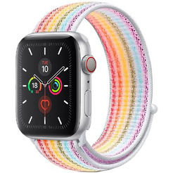 Ремешок Bingo Nylon для APPLE Watch (радуга с белым)