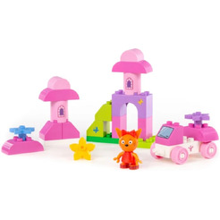 Конструктор Полесье Макси. Три кота. Карамелька на машинке 31277