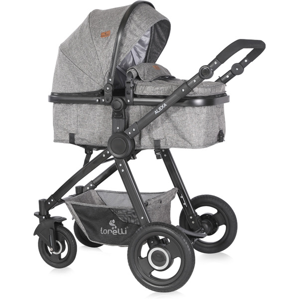 Детская коляска LORELLI Alexa 3в1 (темно-серый)