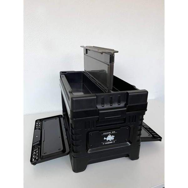 Многофункциональный складной органайзер со столиком и модулем Happy Home HH-011 (чёрный) , 40л.