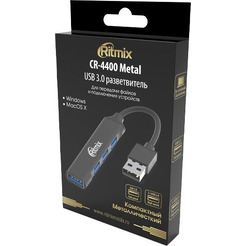 USB-хаб Ritmix CR-4400 Metal