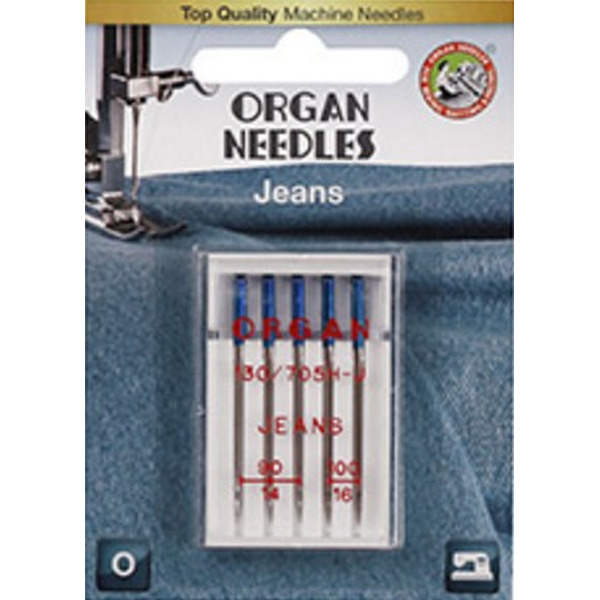 Иглы ORGAN NEEDLES Джинс 5/90 -100 Blister