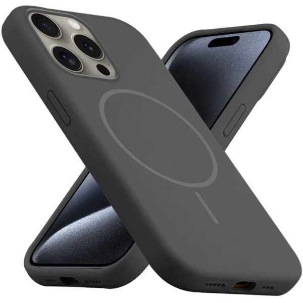 Бампер Bingo Silicone Magnetic для APPLE iPhone 15 Pro Черный