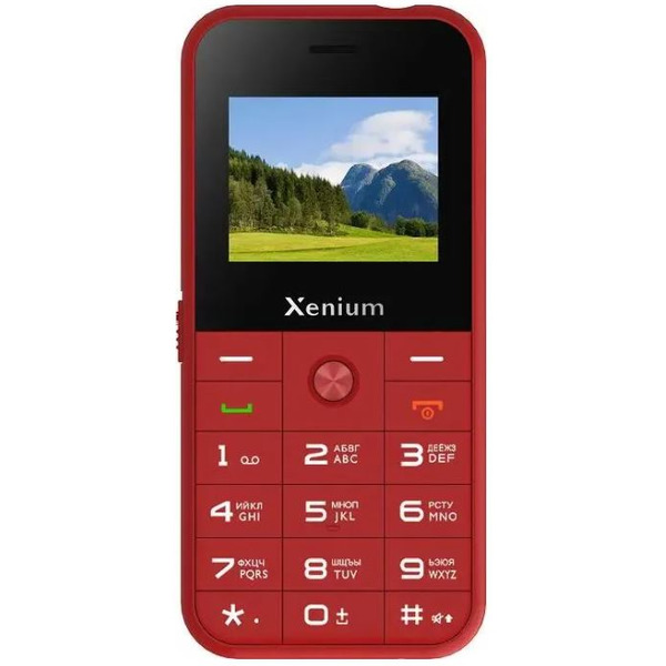 Кнопочный телефон Xenium X718 (красный)