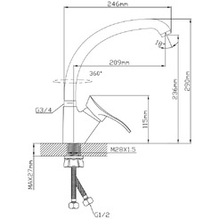 Смеситель AV Engineering AVJAS4-A080-559