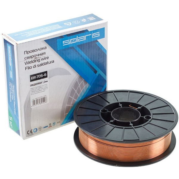 Проволока сварочная SOLARIS ER 70S-6 ф 1.2мм (WM-ER70S6-12050)